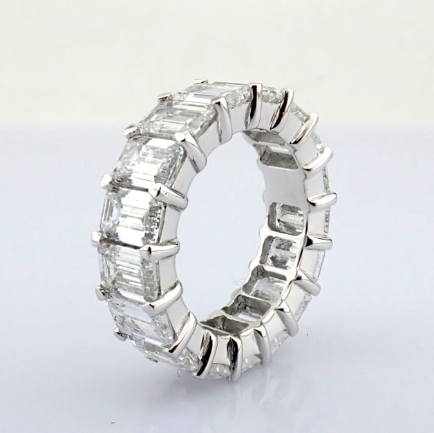 Emerald Cut Lab-Grown Diamond Ring - 10.39 Total Carat (MDI Certified) - 4