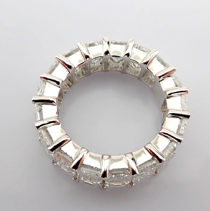 Emerald Cut Lab-Grown Diamond Ring - 10.39 Total Carat (MDI Certified) - 6