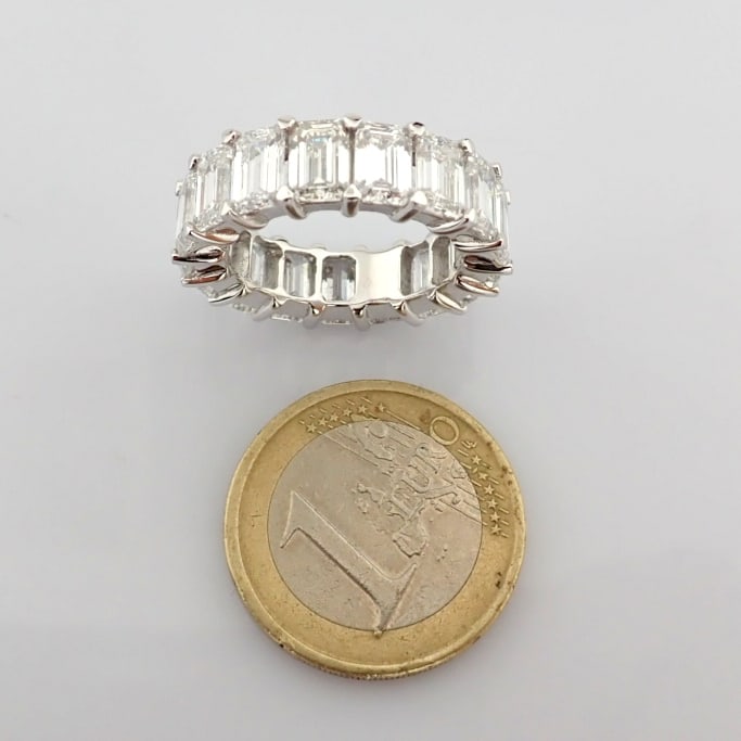 Emerald Cut Lab-Grown Diamond Ring - 10.39 Total Carat (MDI Certified) - 7