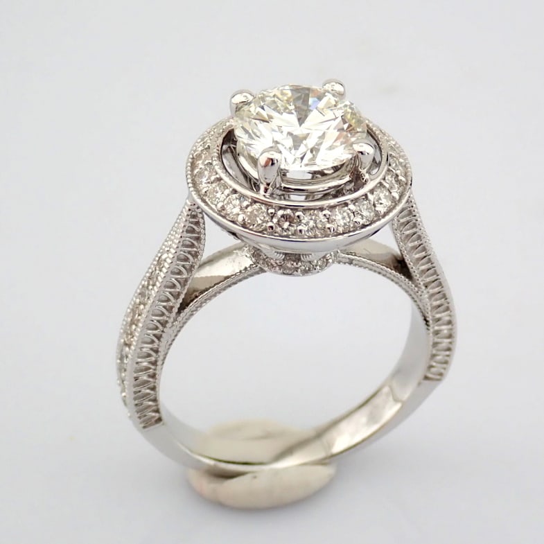 Round Cut Lab-Grown Diamond Ring - 2.73 Total Carat (IGI Certified) - 2