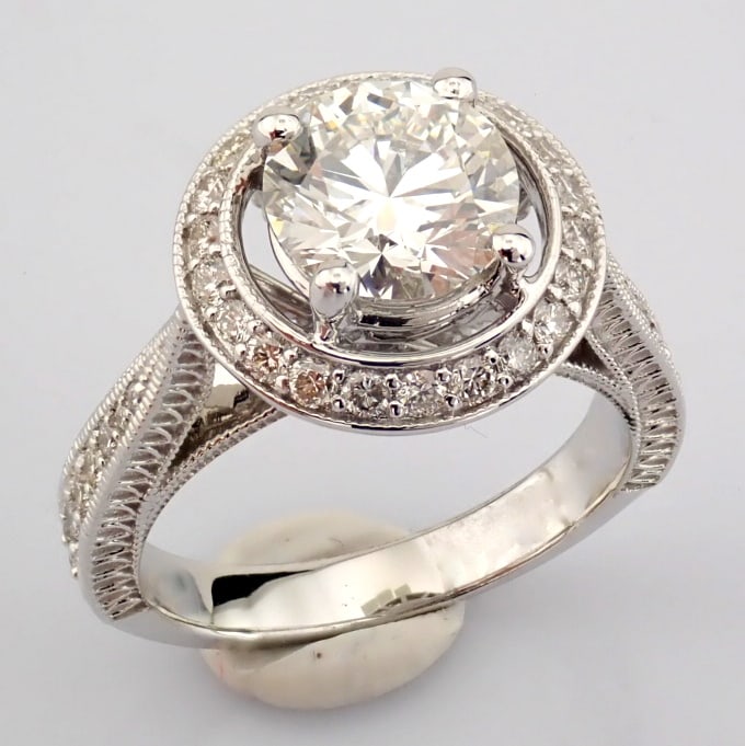 Round Cut Lab-Grown Diamond Ring - 2.73 Total Carat (IGI Certified) - 3