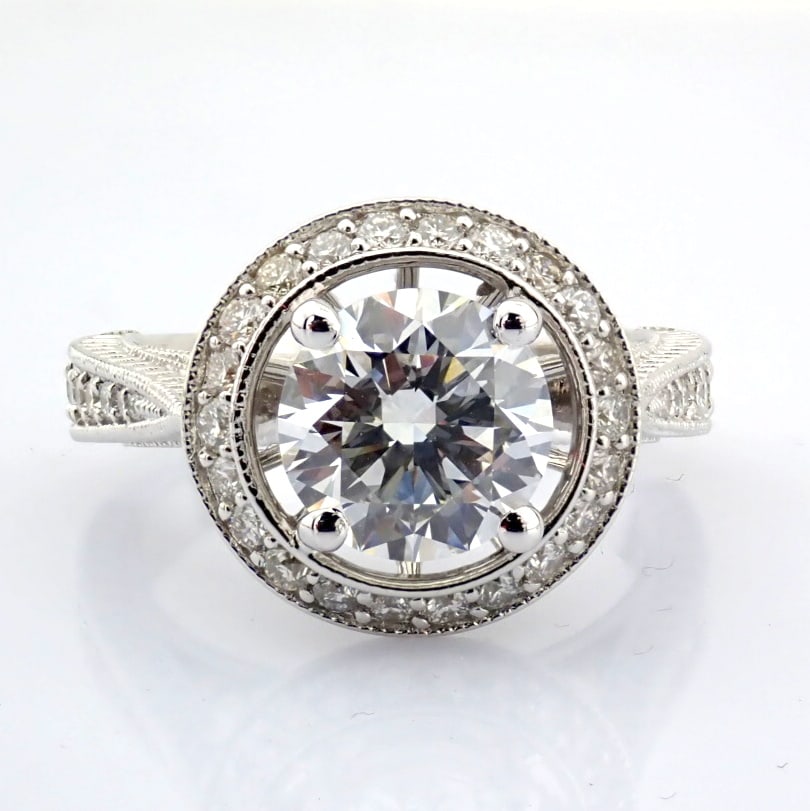 Round Cut Lab-Grown Diamond Ring - 2.73 Total Carat (IGI Certified) - 4
