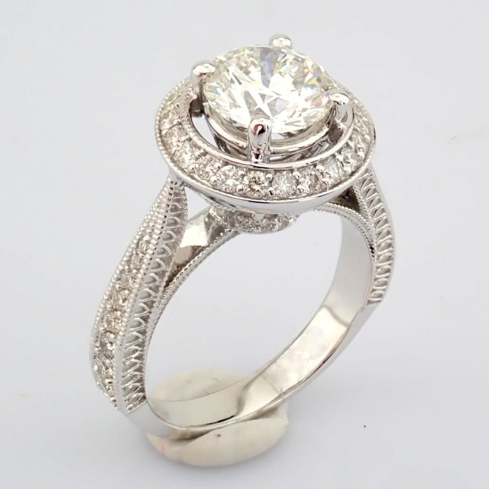 Round Cut Lab-Grown Diamond Ring - 2.73 Total Carat (IGI Certified) - 6
