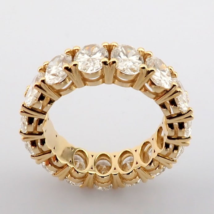 Oval Cut Lab-Grown Diamond Ring - 8 Total Carat (MDI Certified) - 4