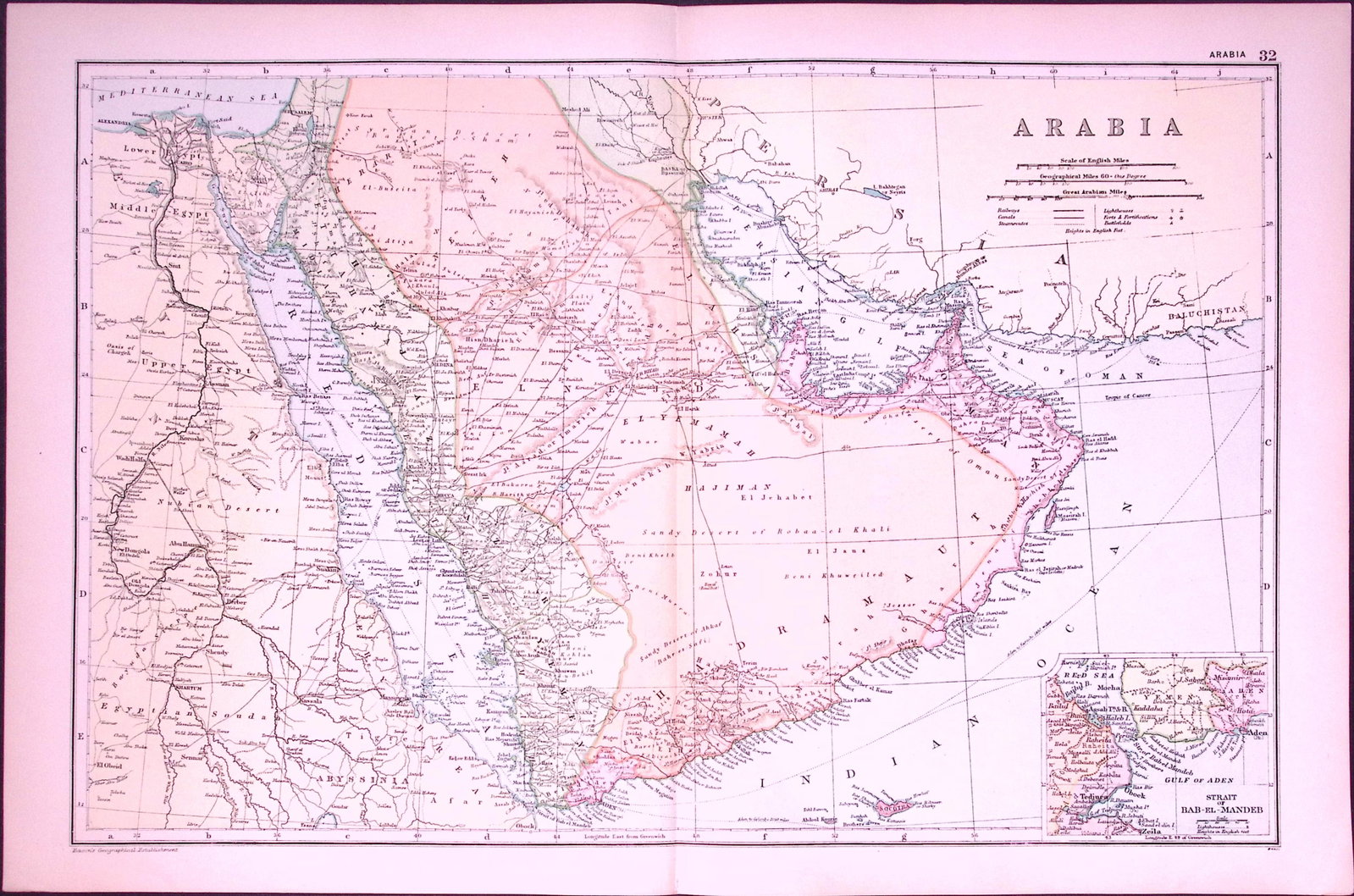 Persia Afghanistan 120-Year-Old Large Antique Map by G.W. Bacon-33: Title: Persia Afghanistan 120-Year-Old Large Antique Map by G.W. Bacon-33 Description: This Antique Map Has Been Removed from an Edition of. Bacons Popular Atlas of The World. Published In 1906 