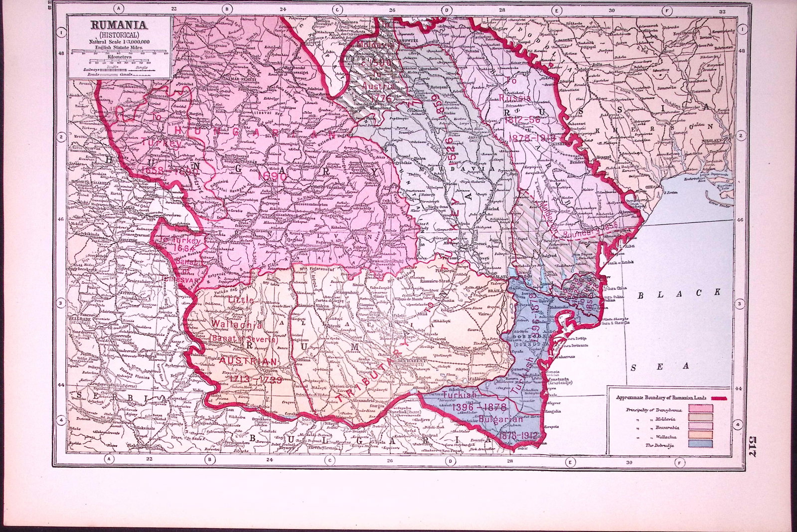 WW1 Romania Historical Antique 1922 Coloured Map-517: Title: WW1 Romania Historical Antique 1922 Coloured Map-517 Description: Removed from an Antique 1922 Harmsworth New Atlas WW1 Supplement. This Single Sheet Measures Approximately 14.5 X 10 (I