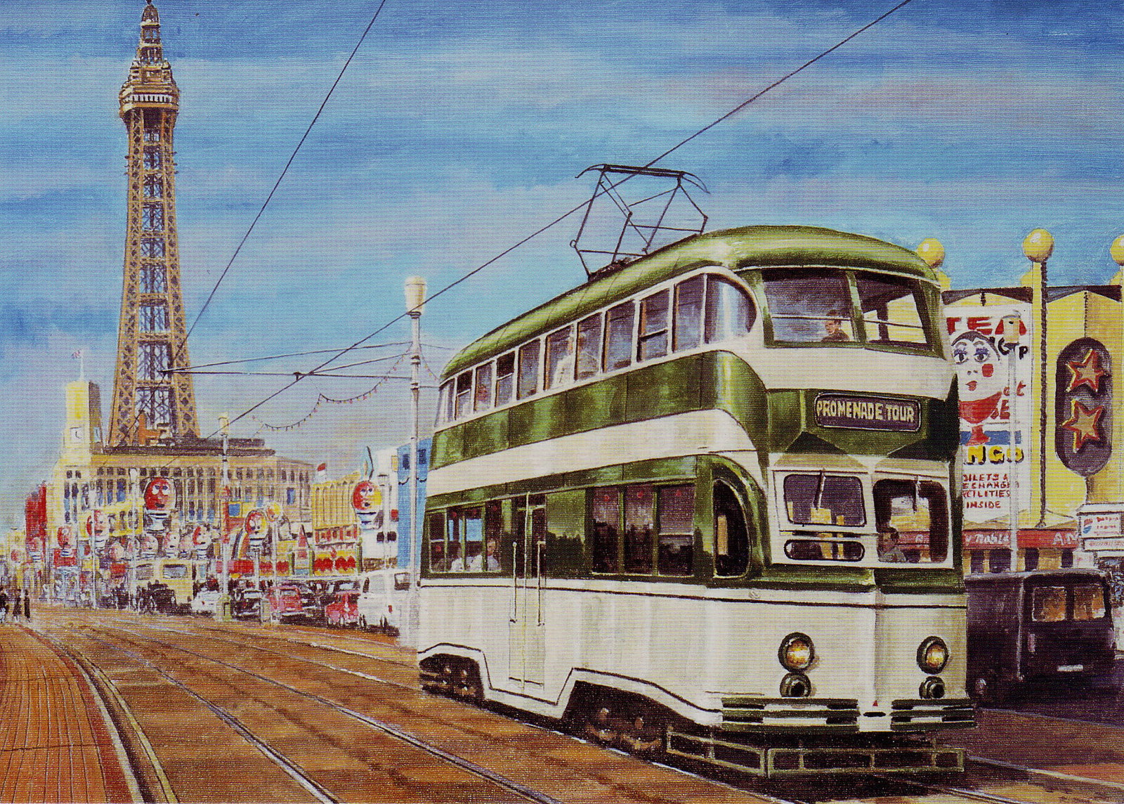 Blackpool Tram On the Golden Mile Large Metal Wall Art: Title: Blackpool Tram On the Golden Mile Large Metal Wall Art Description: ★ Approx Size 12” x 8” (Inches) 300 x 200 (mm). ★ Our Metal Art Design Comes with Rounded Corners