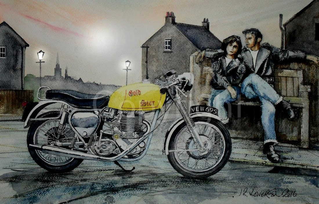 BSA Goldstar Rockers Relaxing Nostalgic Motorbike Large Metal Wall Art (1 of 1)