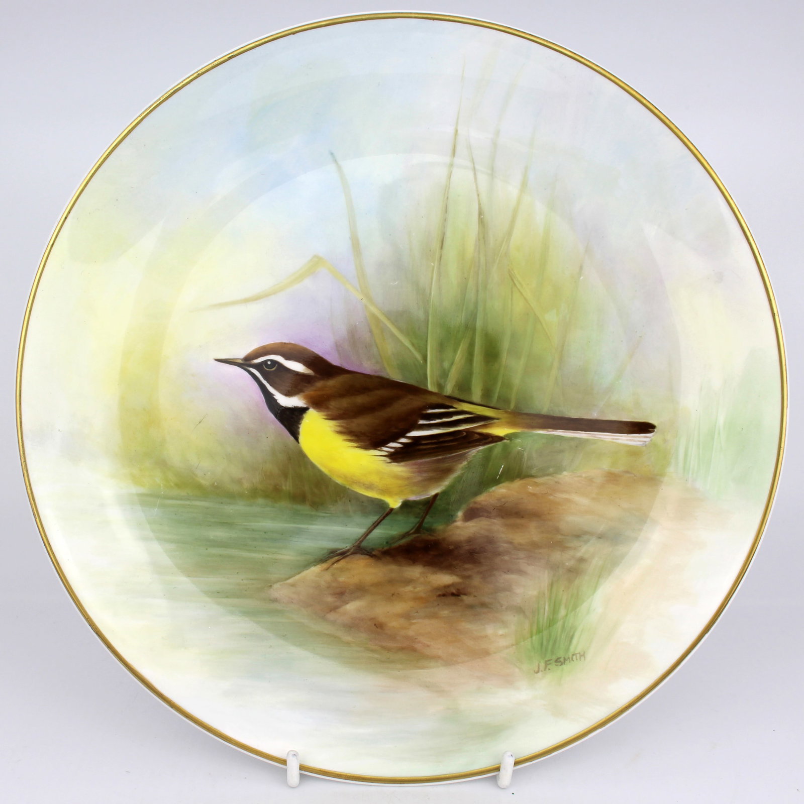 Hand Painted Cabinet Plate by J Smith Worcester: Title: Hand Painted Cabinet Plate by J Smith Worcester Description: Hand Painted Cabinet Plate by J Smith Worcester Condition: Used Delivery option: Collection & Delivery Location: WR1 Category:
