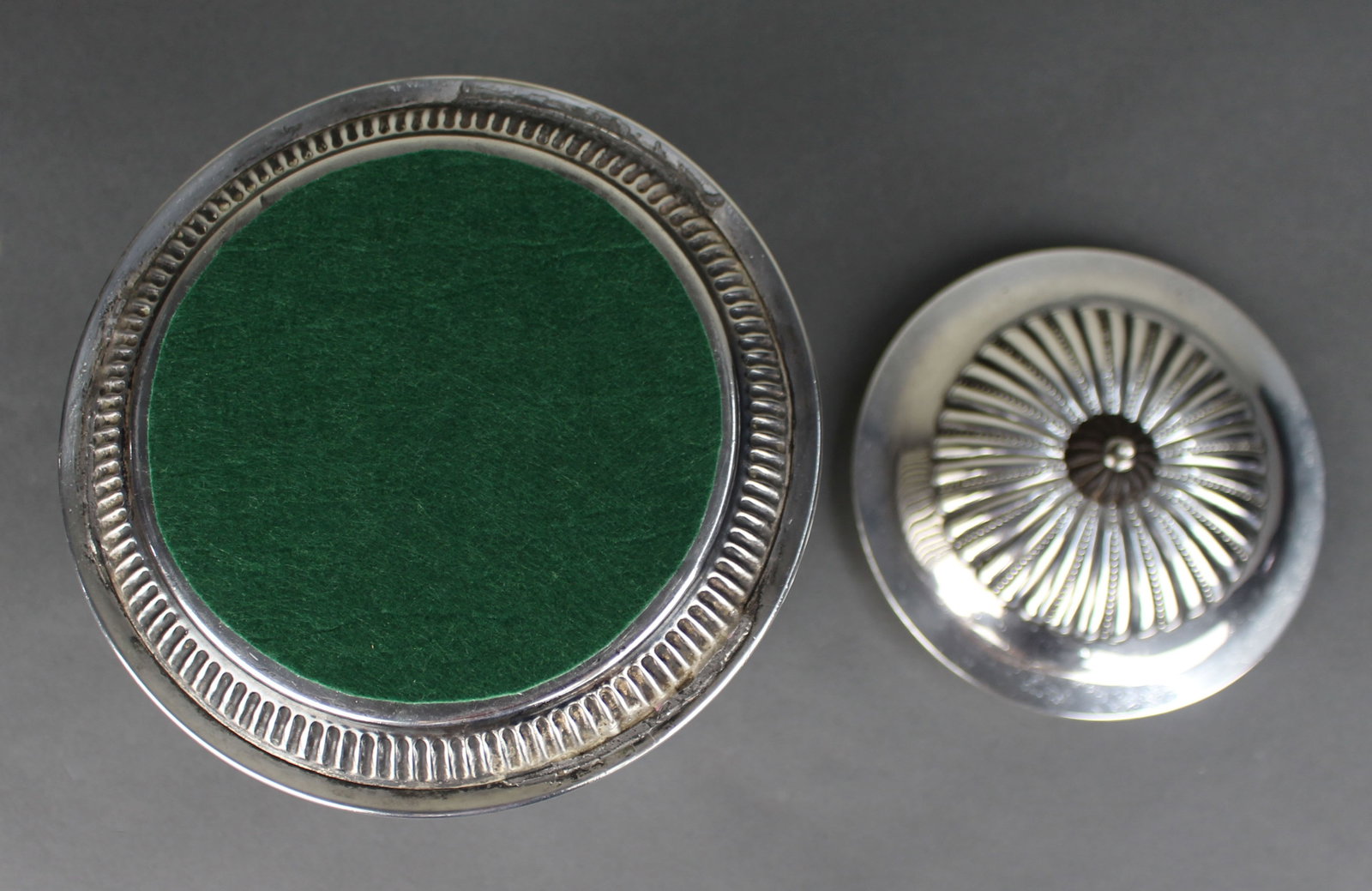 Antique Silver Plated Lidded Caddy - 6