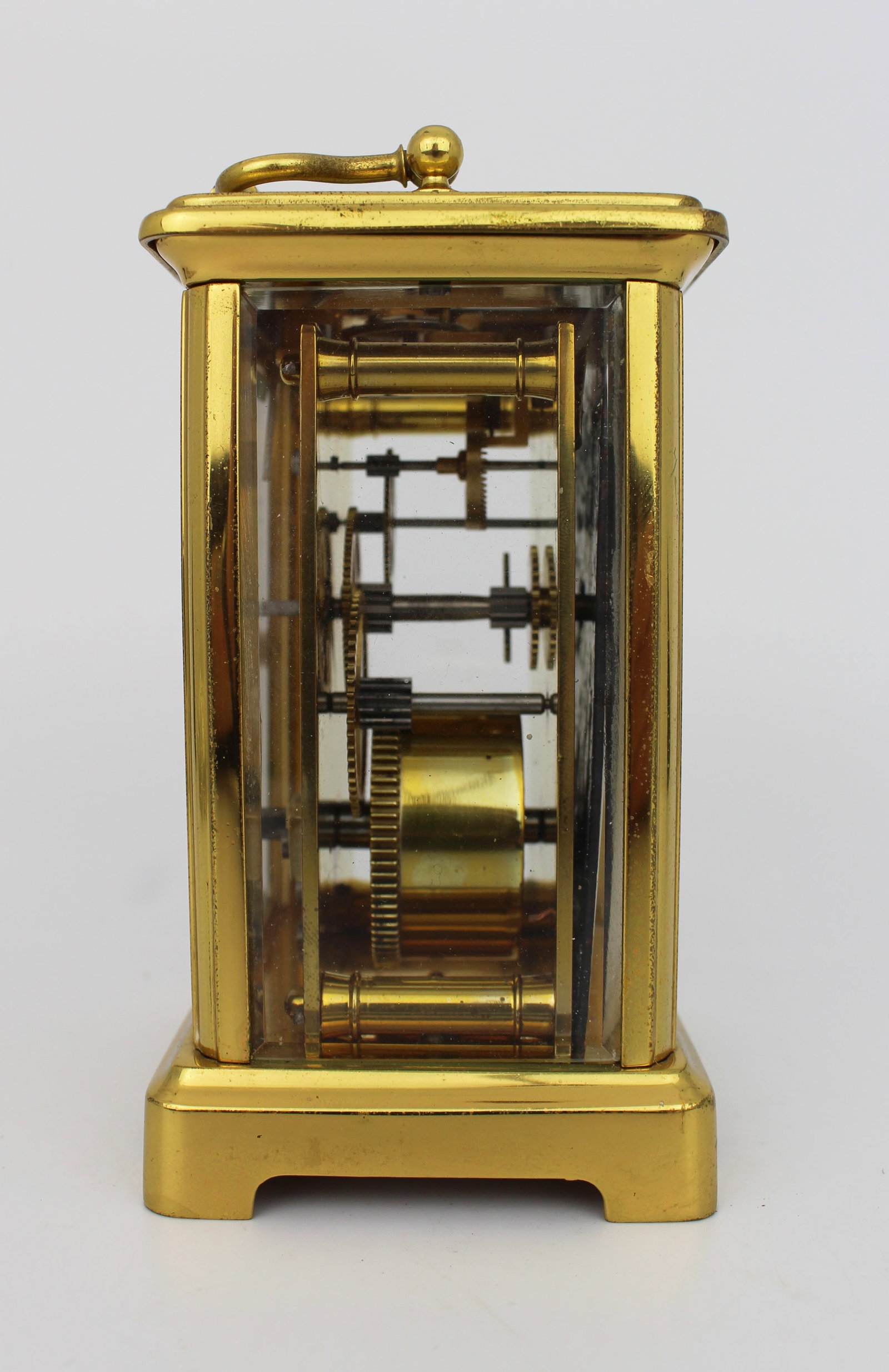 Edwardian Brass Carriage Clock Swiss Movement - 3