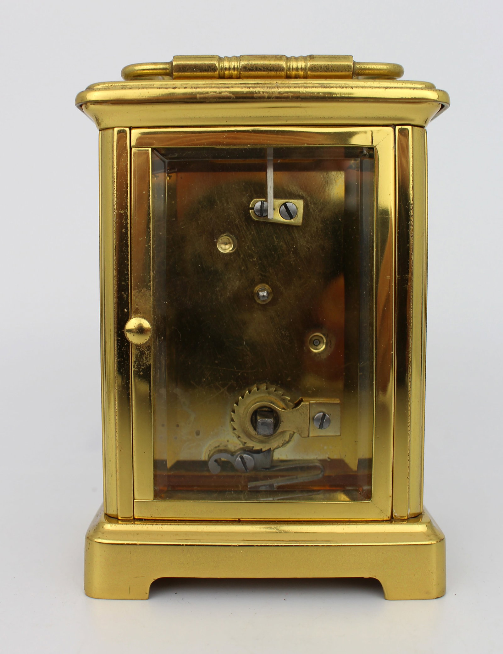 Edwardian Brass Carriage Clock Swiss Movement - 4