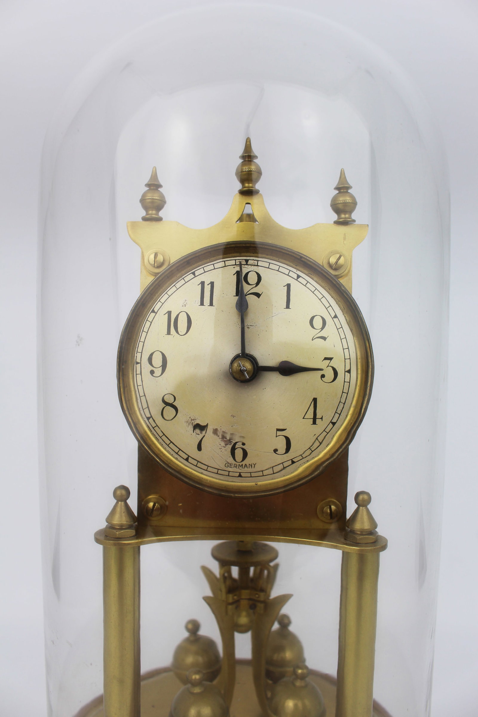 Antique German Domed Anniversary Clock c.1900 - 4