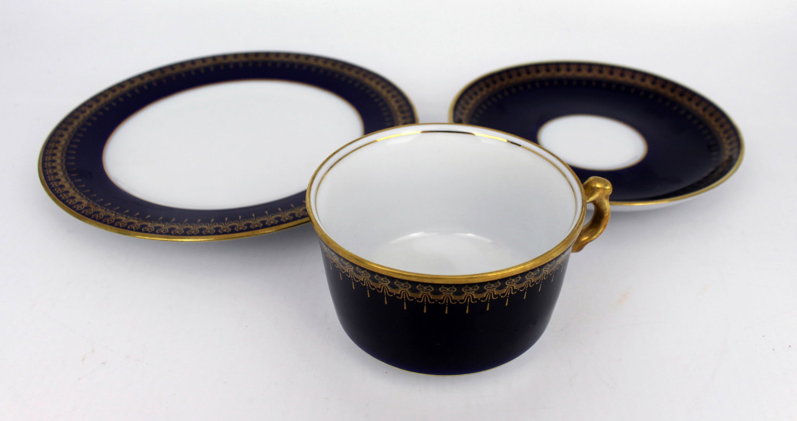 Set of 3 Romanov Collection Cobalt Blue Trios - 4
