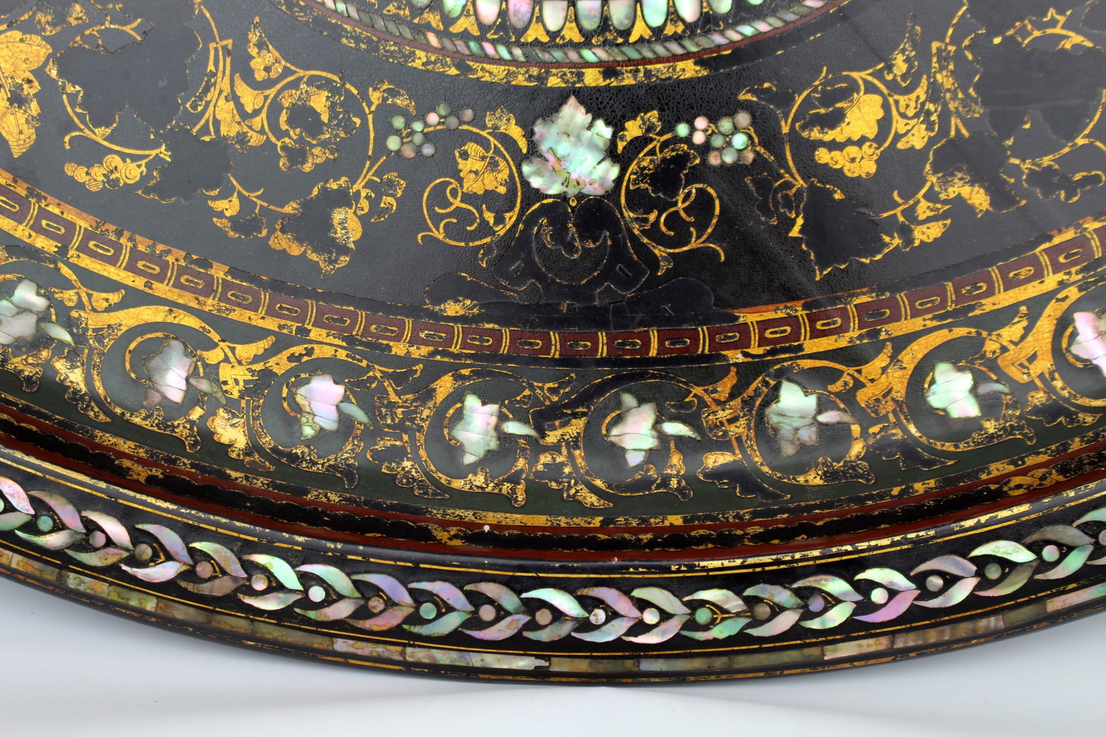 Victorian Oval Papier Mâché Tray by Benetfink & Co, London c.1870 - 2
