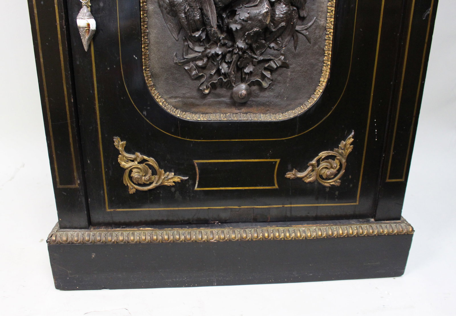 Antique French Napoleon III Ebonised Pier Cabinet with c.1860 - 9