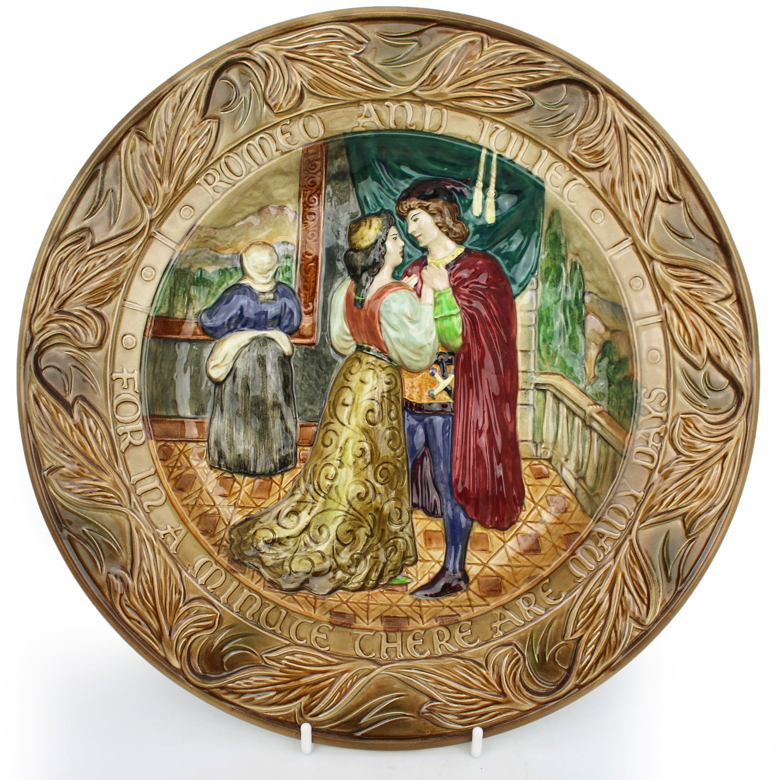 Pair of Beswick William Shakespeare Relief Chargers - 5
