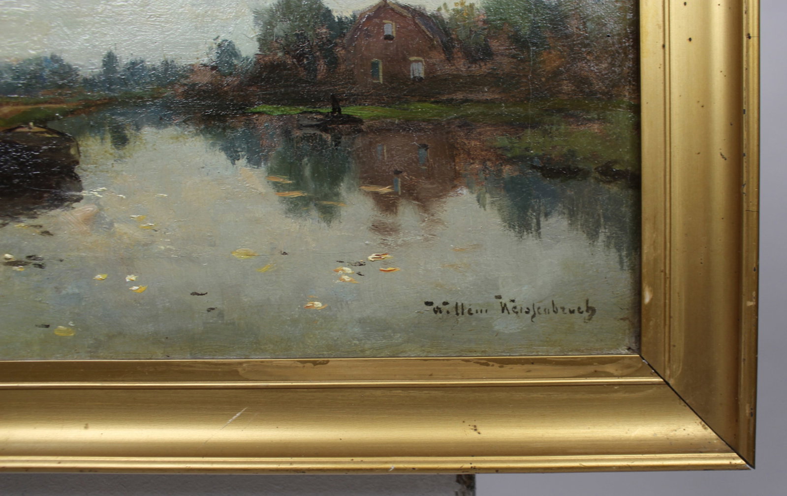 Willem Johannes Weissenbruch (Dutch, 1864-1941) Landscape Oil on Canvas - 6