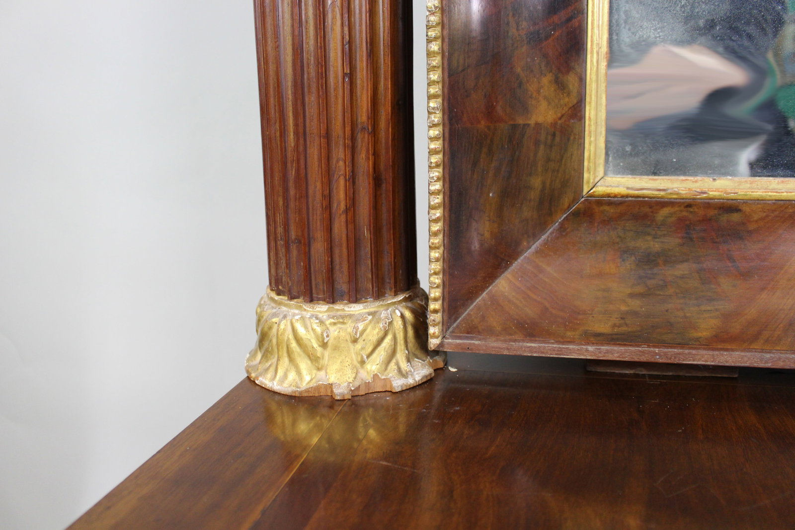 Antique Mahogany and Parcel Gilt Console Table & Pier Mirror - 12