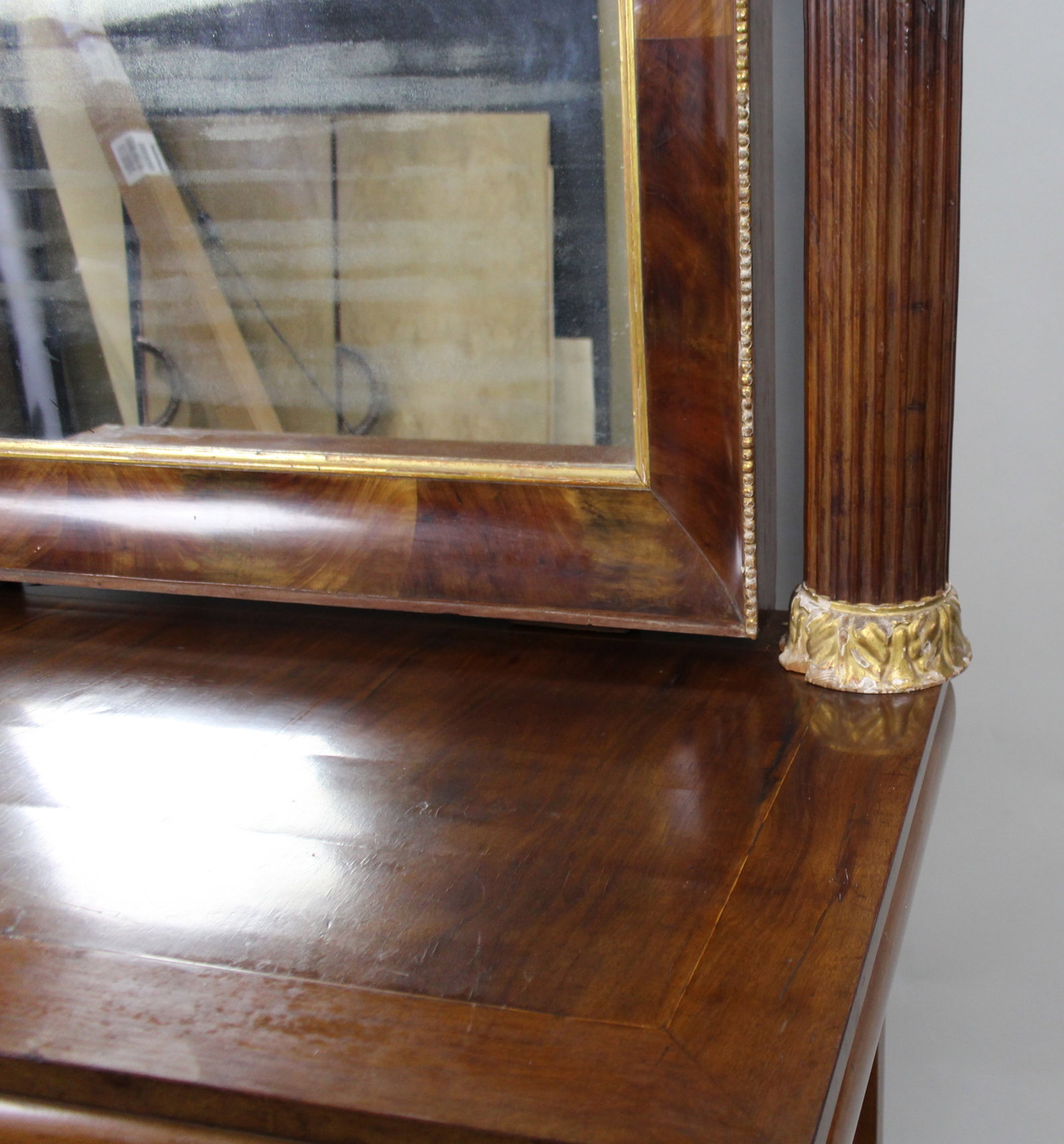 Antique Mahogany and Parcel Gilt Console Table & Pier Mirror - 13