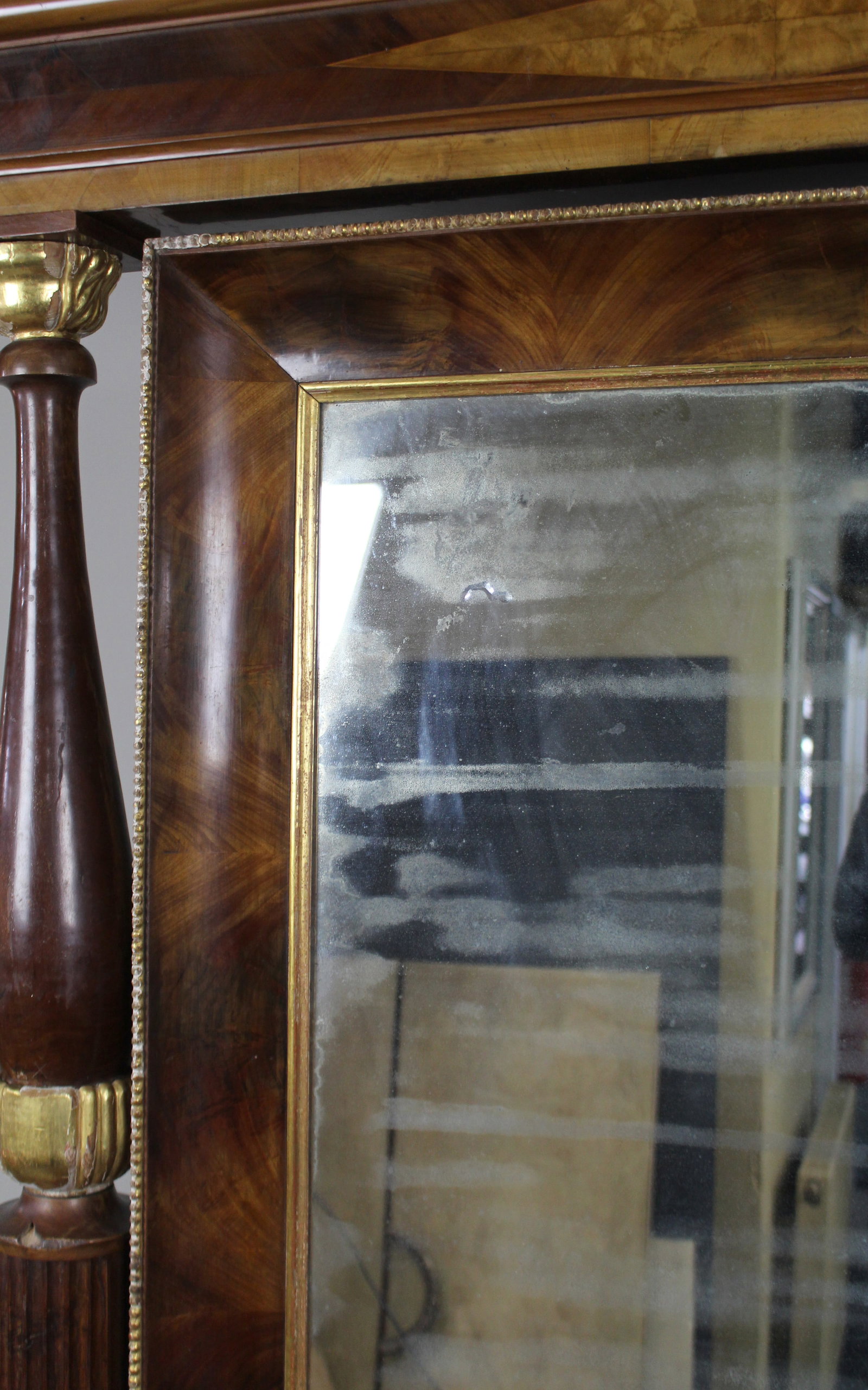 Antique Mahogany and Parcel Gilt Console Table & Pier Mirror - 7