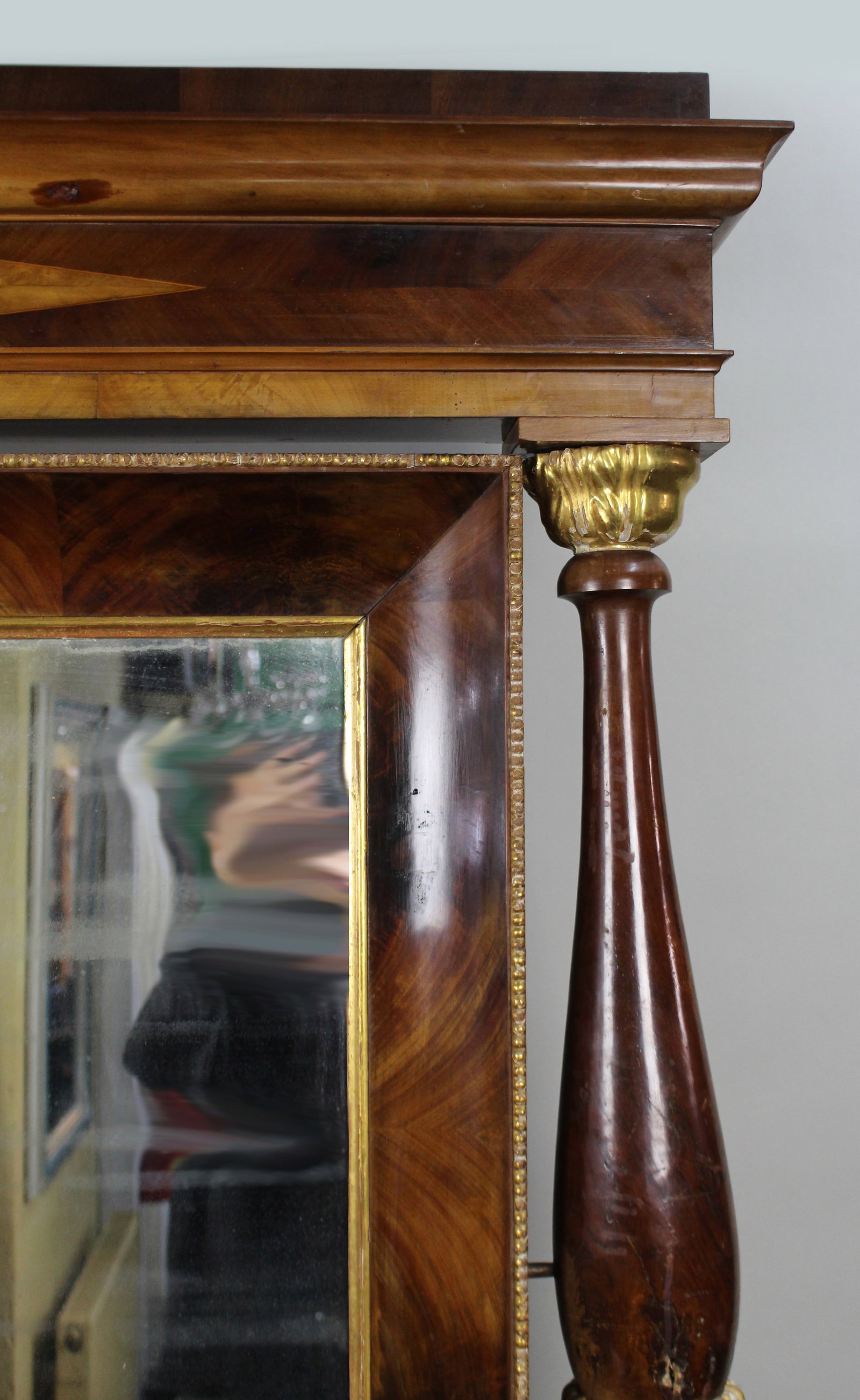 Antique Mahogany and Parcel Gilt Console Table & Pier Mirror - 8