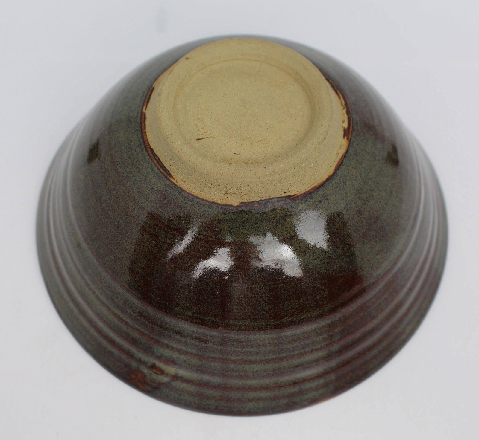 Vintage Glazed Art Pottery Bowl - 3