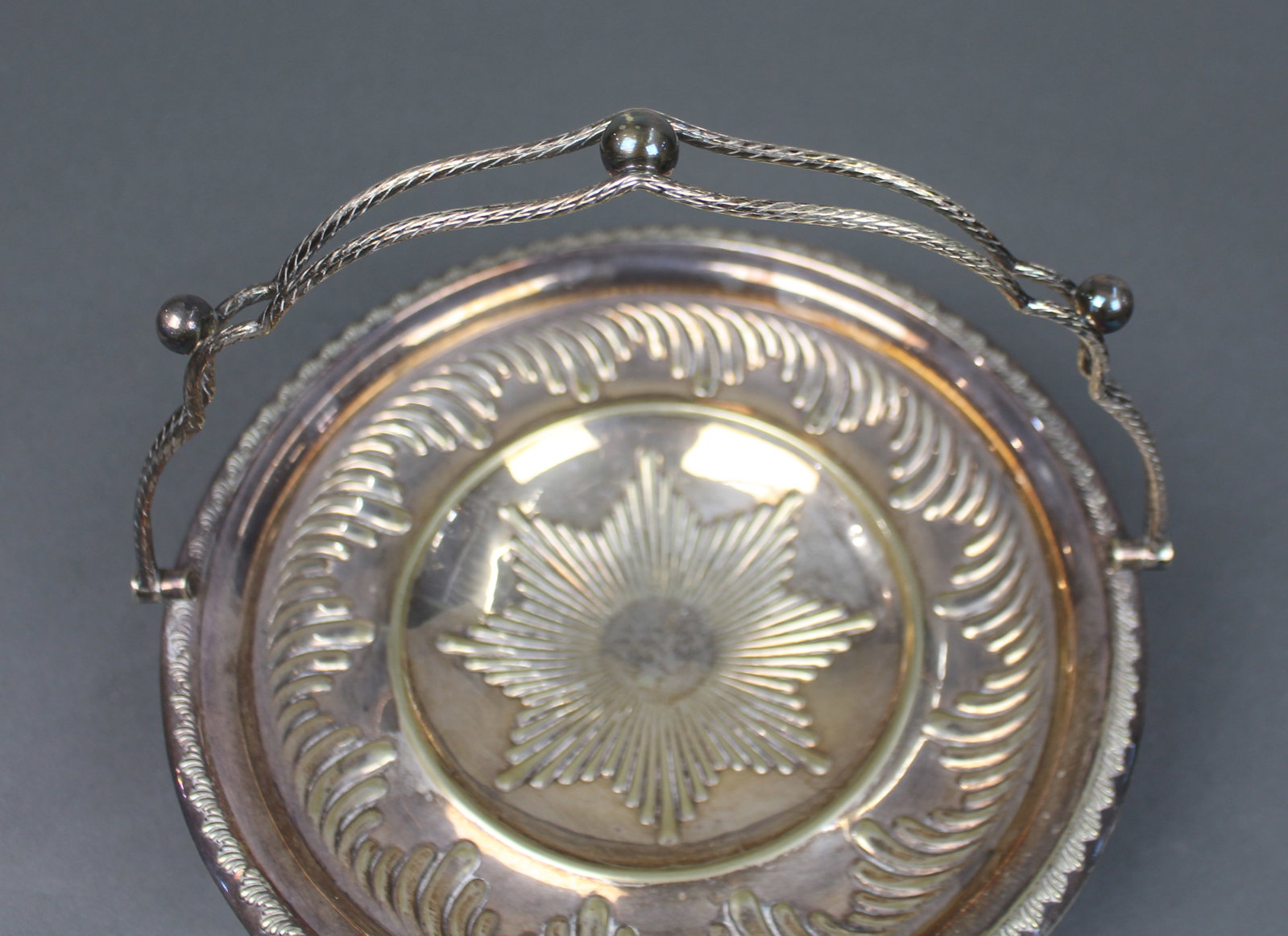 Silver Plated Handled Basket - 3