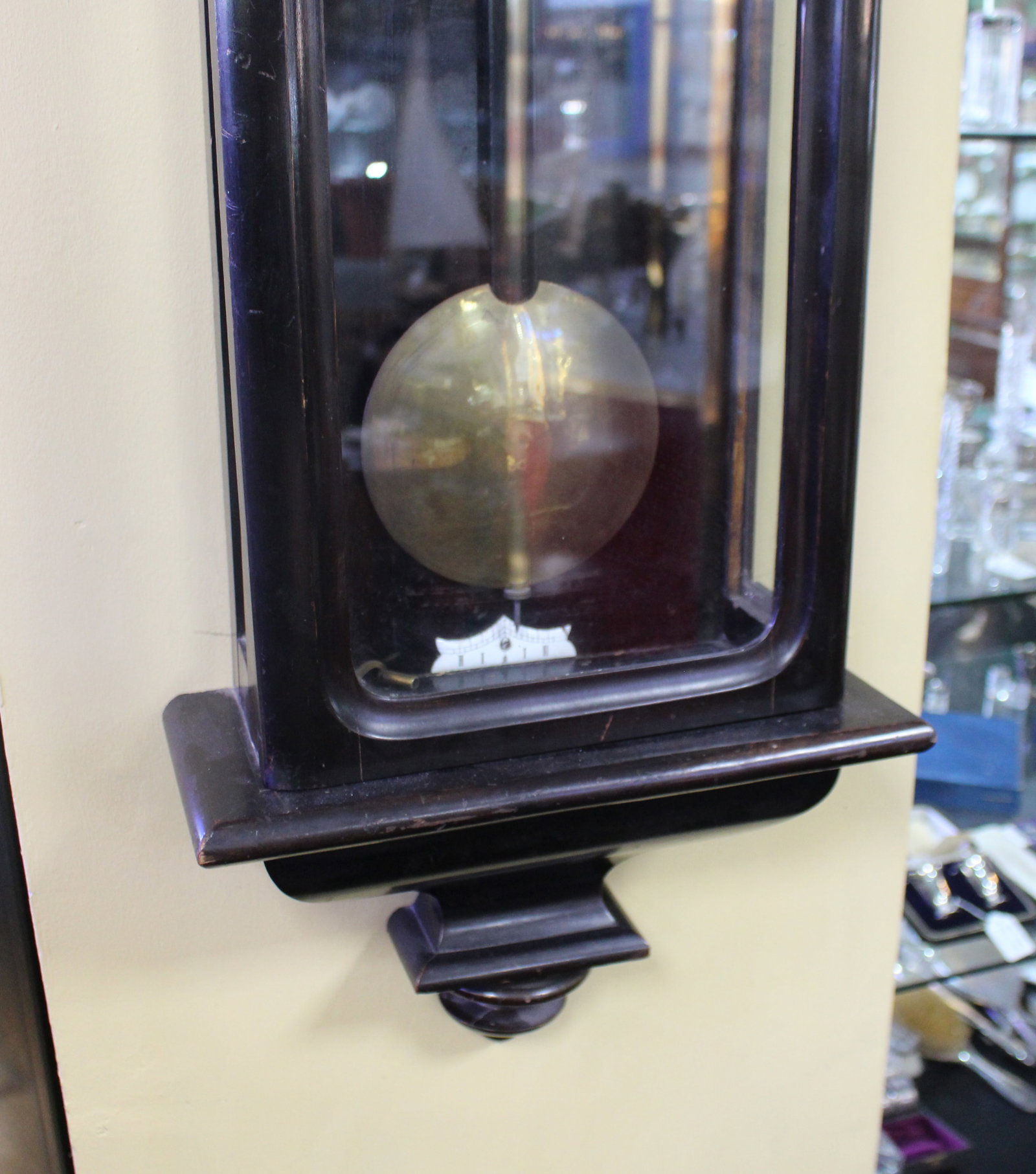 Late 19th c. Ebonized Vienna Wall Clock - 4