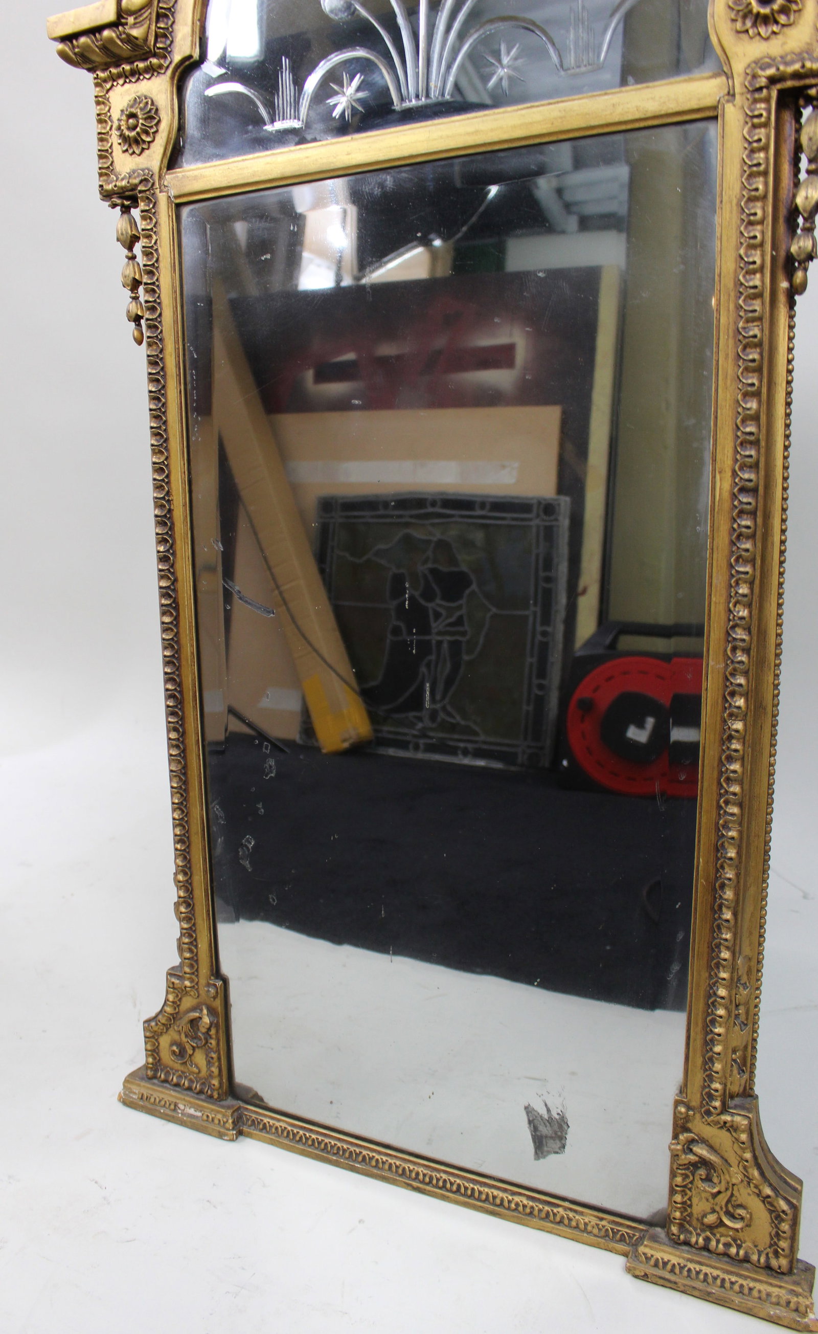 Regency Giltwood Pier Glass – Intaglio Cut Mirror Plate, c.1815 - 5