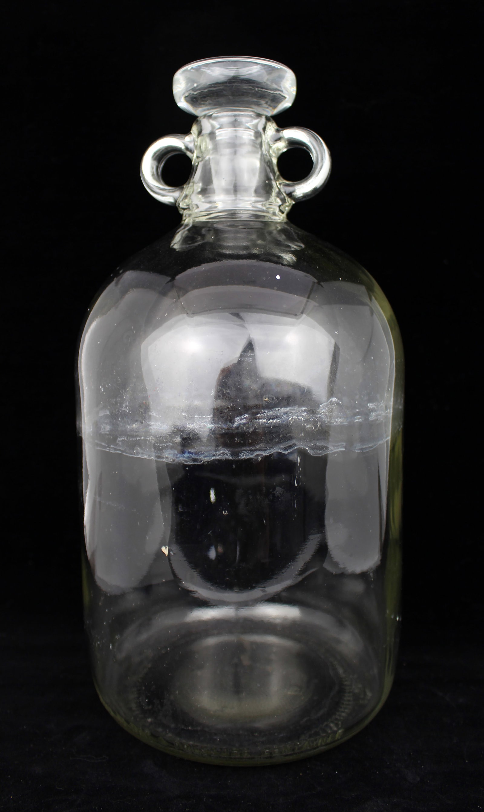 Large Vintage Glass Laboratory Winchester Bottle with Stopper (1 of 4)