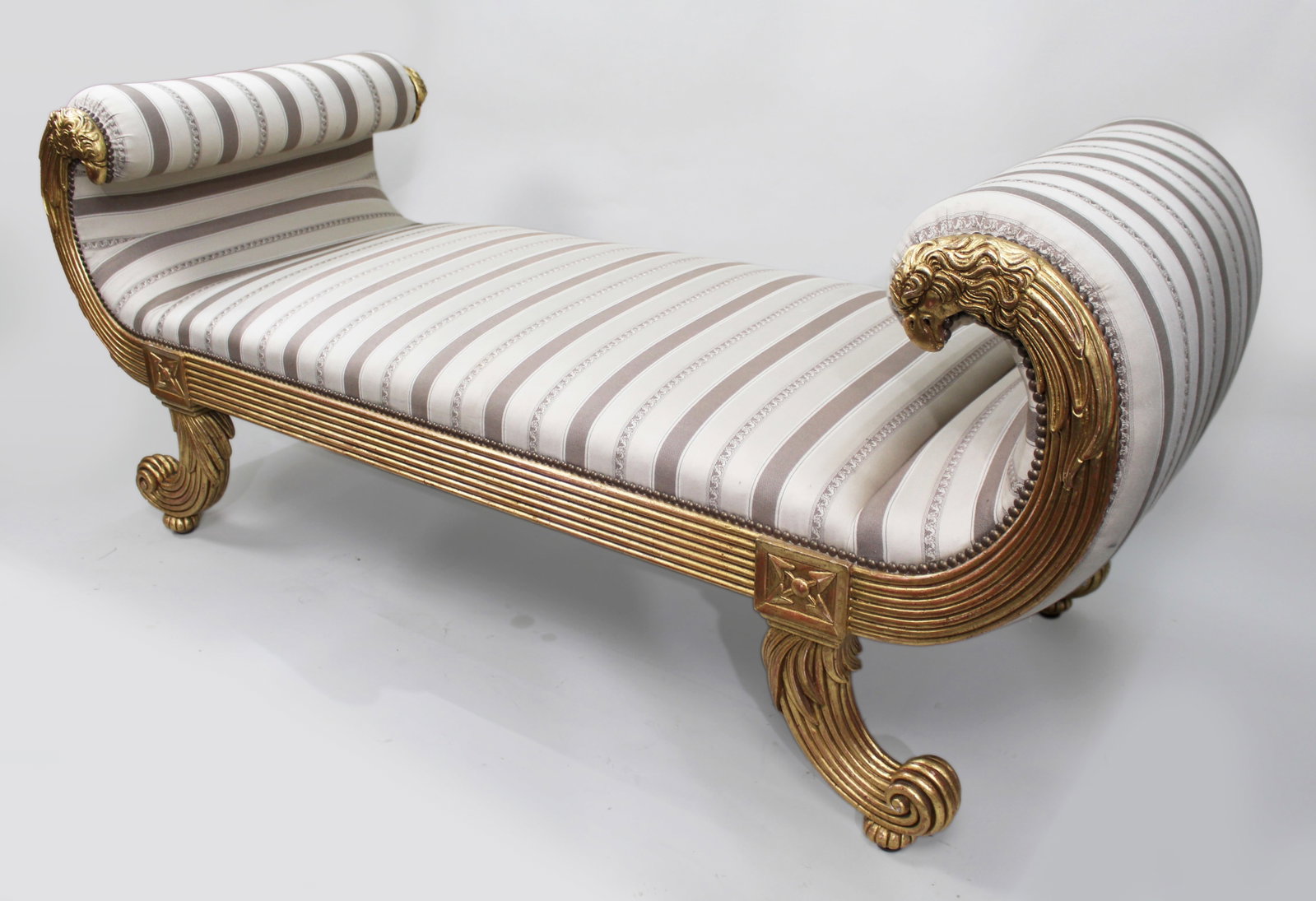 Fine Empire Style Giltwood Window Seat Banquette by Charles-Emile Moinat - 2