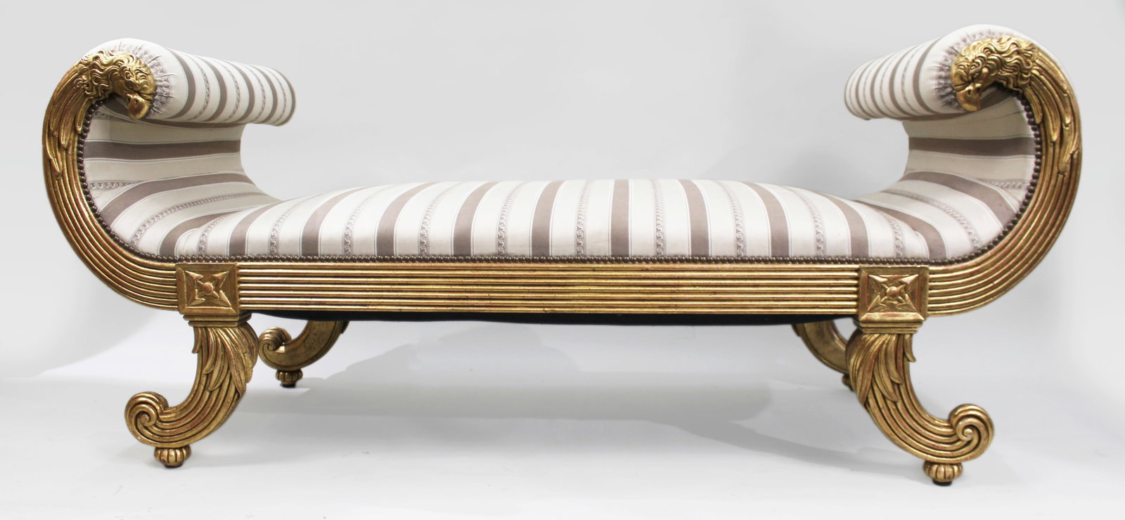Fine Empire Style Giltwood Window Seat Banquette by Charles-Emile Moinat - 3