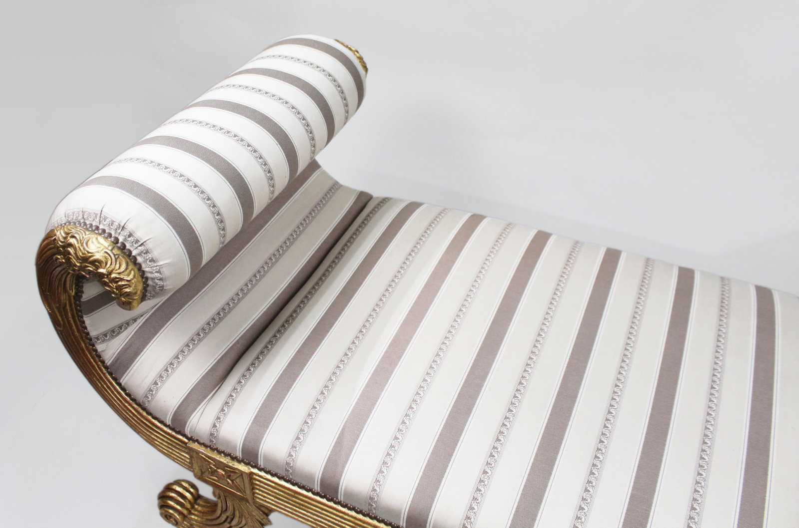 Fine Empire Style Giltwood Window Seat Banquette by Charles-Emile Moinat - 5