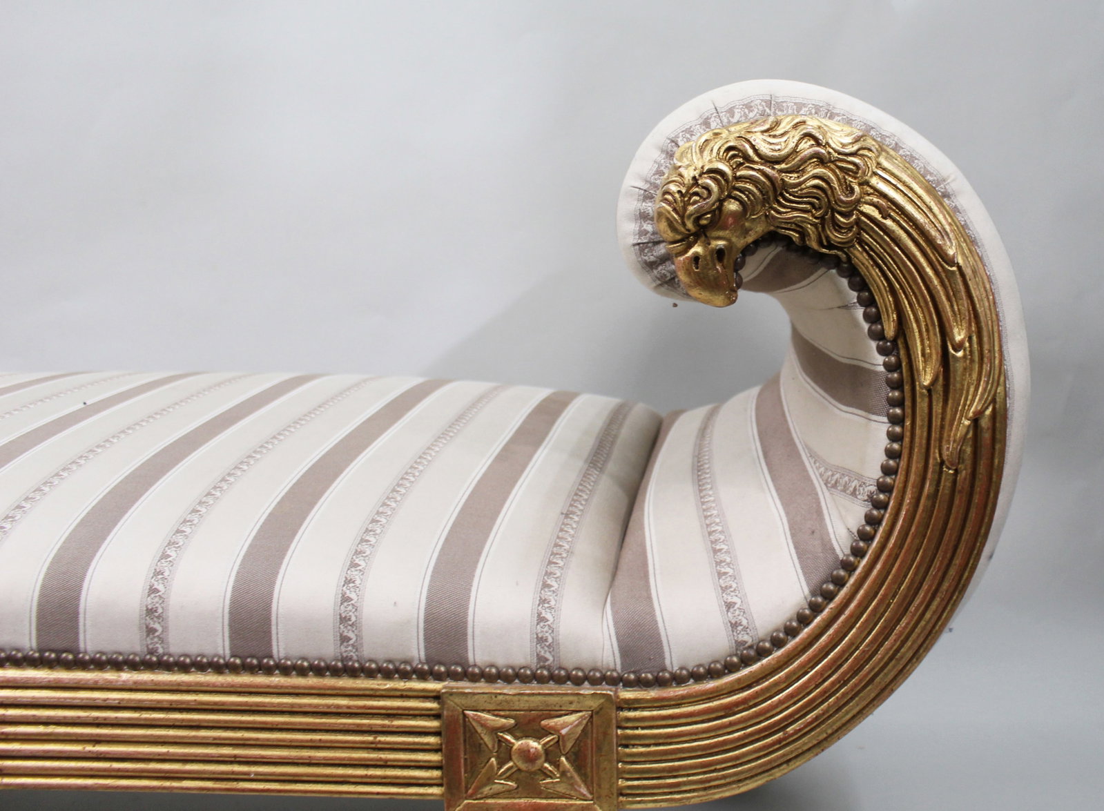 Fine Empire Style Giltwood Window Seat Banquette by Charles-Emile Moinat - 7