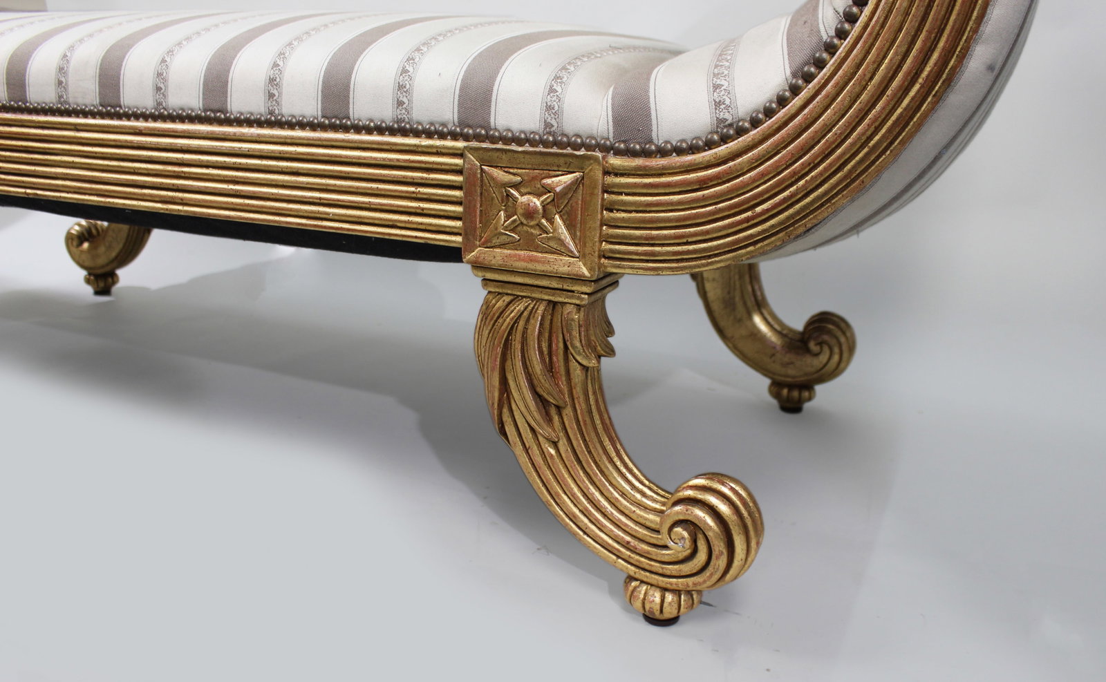 Fine Empire Style Giltwood Window Seat Banquette by Charles-Emile Moinat - 8
