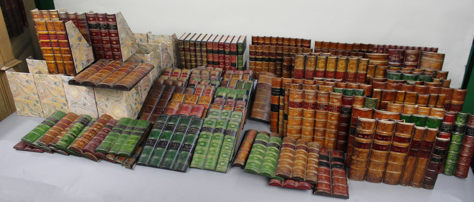 Substantial Collection of Decorative Faux Leather Fake Books - 3