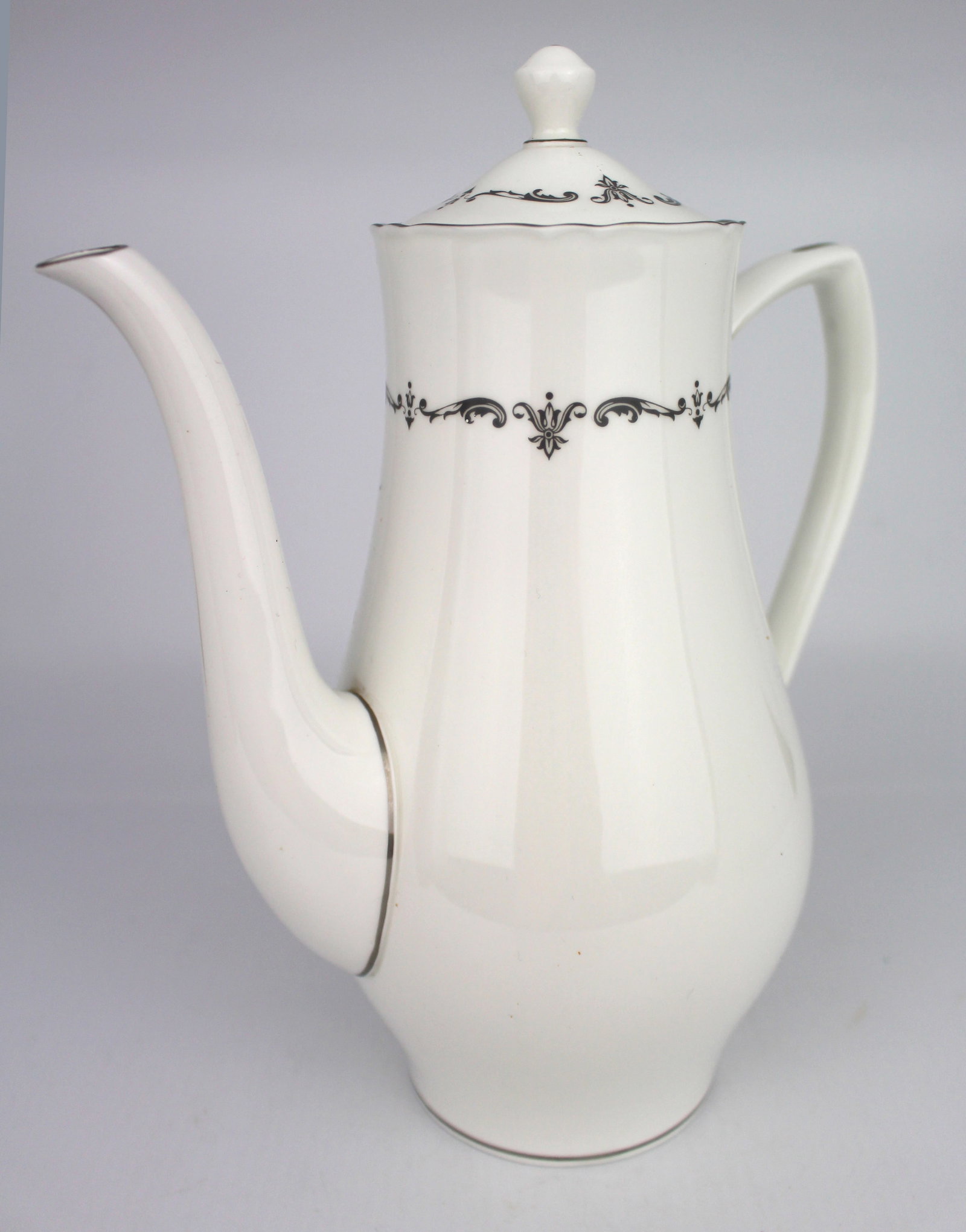 Royal Worcester Silver Chantilly Coffee Pot - 2