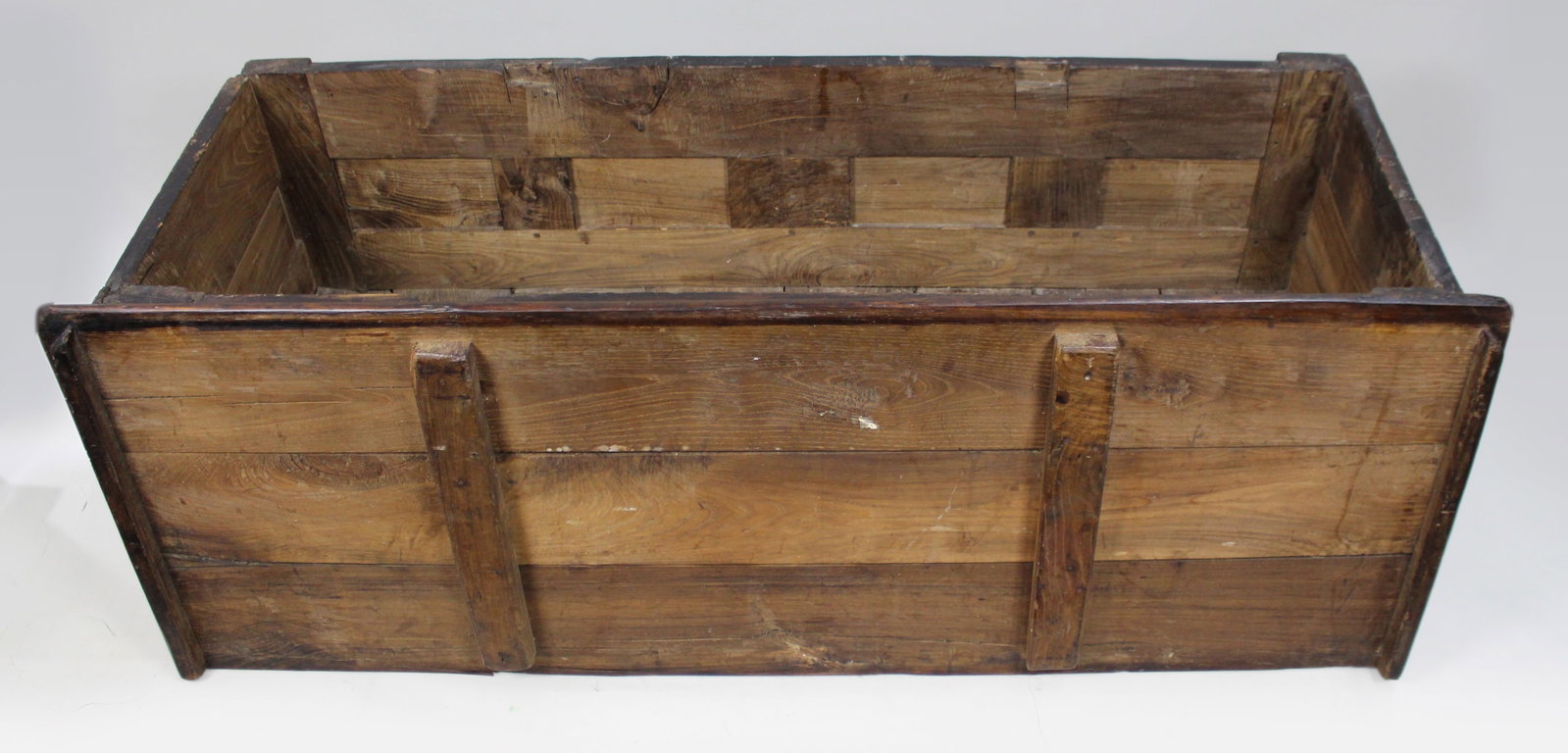 Antique 18th Century French Provincial Oak Coffer Chest - 11