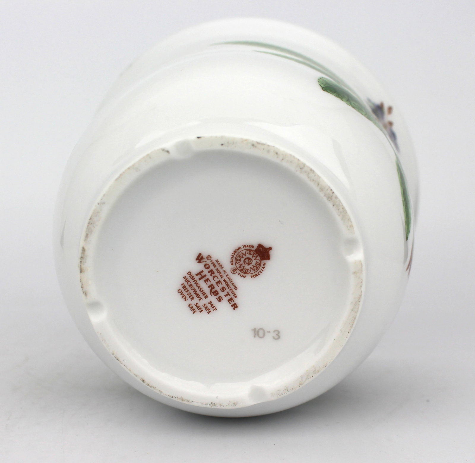 Royal Worcester Herbs Series Pot – Sage (Salvia Officinalis) – 1990 - 4