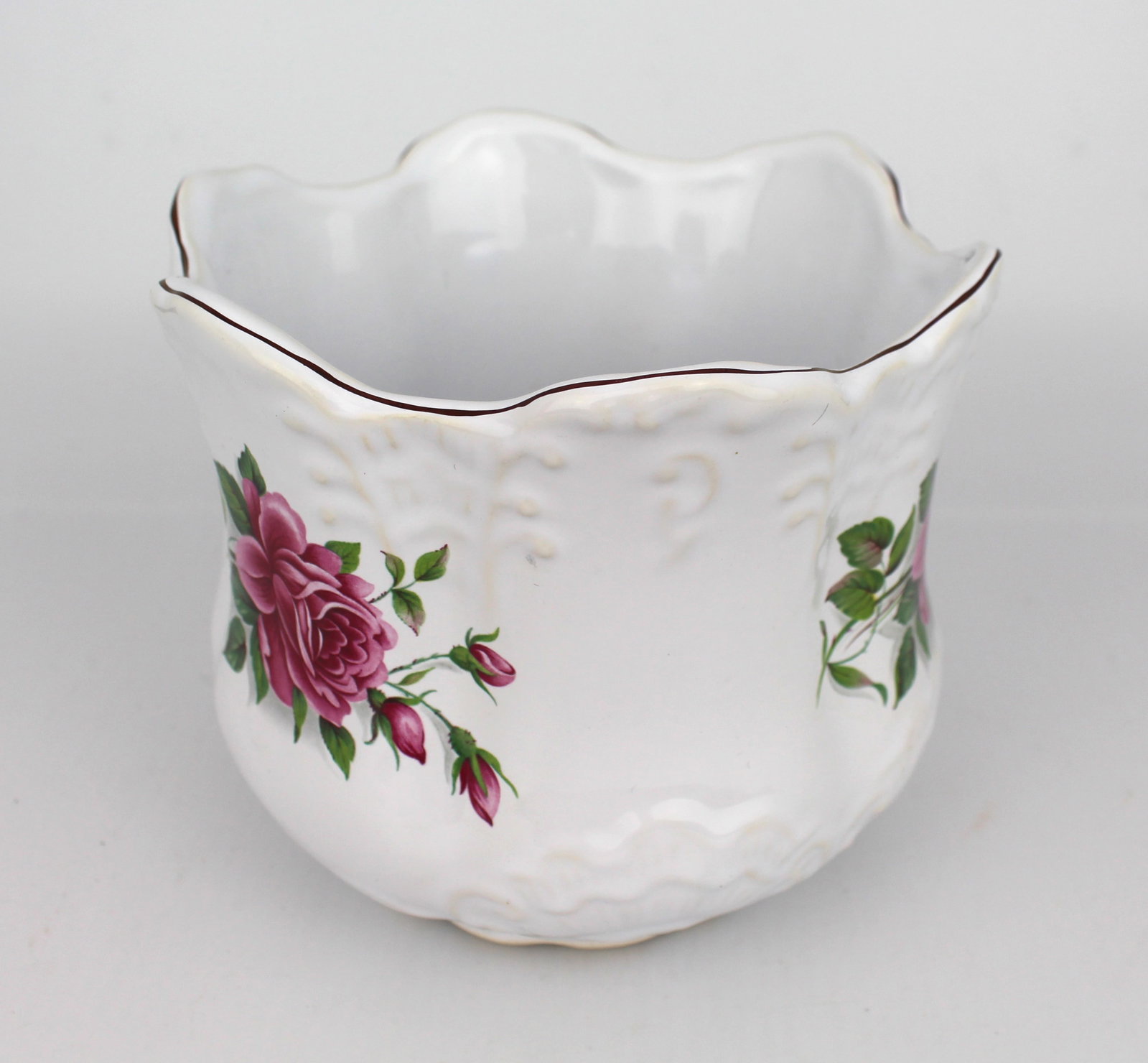 Burslem Pottery Crownford Works Jardiniere - 2