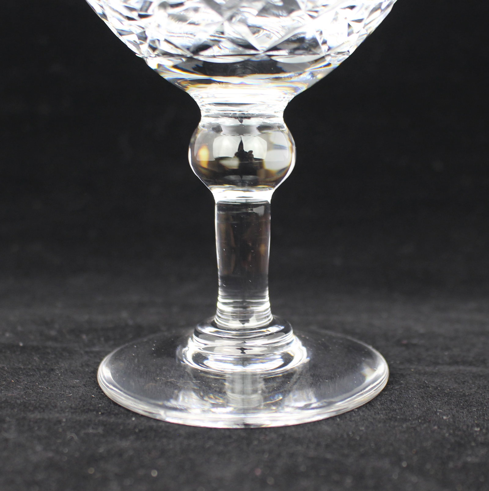 Set of 6 Vintage Mid Century English Cut Crystal Champagne Saucers - 4