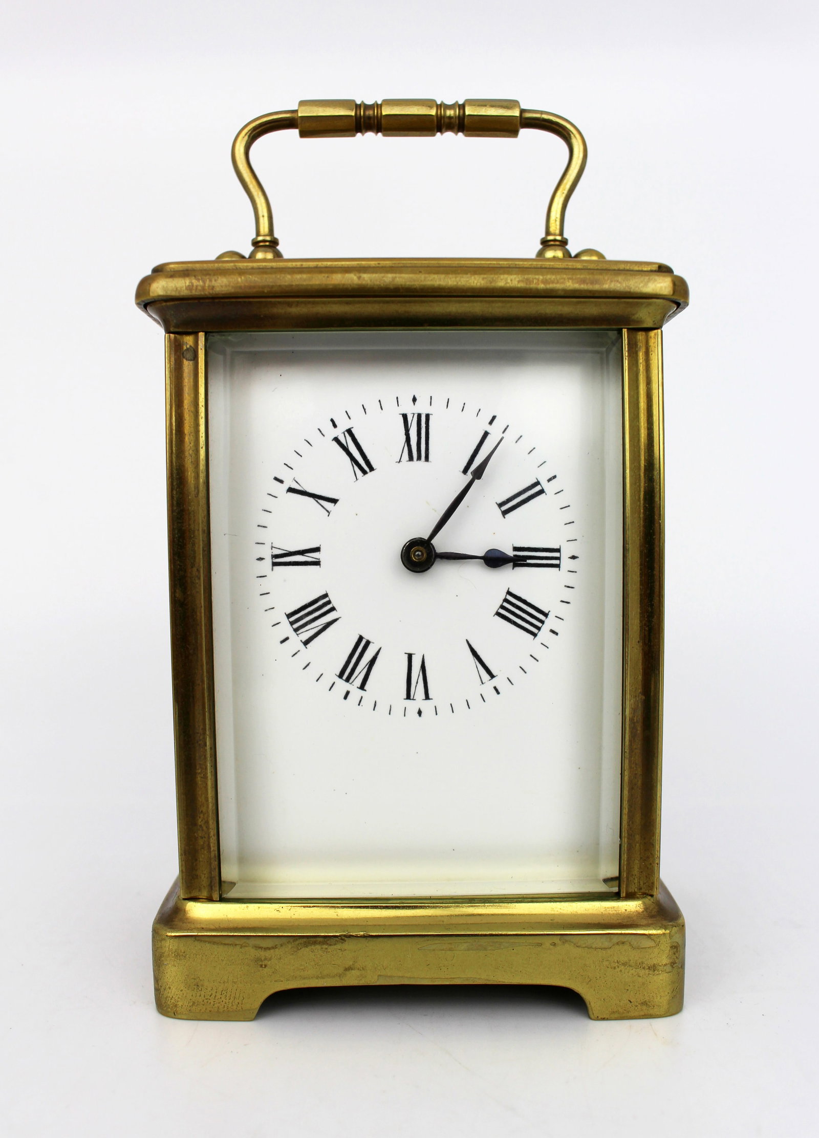 Antique Brass Carriage Clock with Travel Case, c.1910 – Swiss Movement (1 of 11)