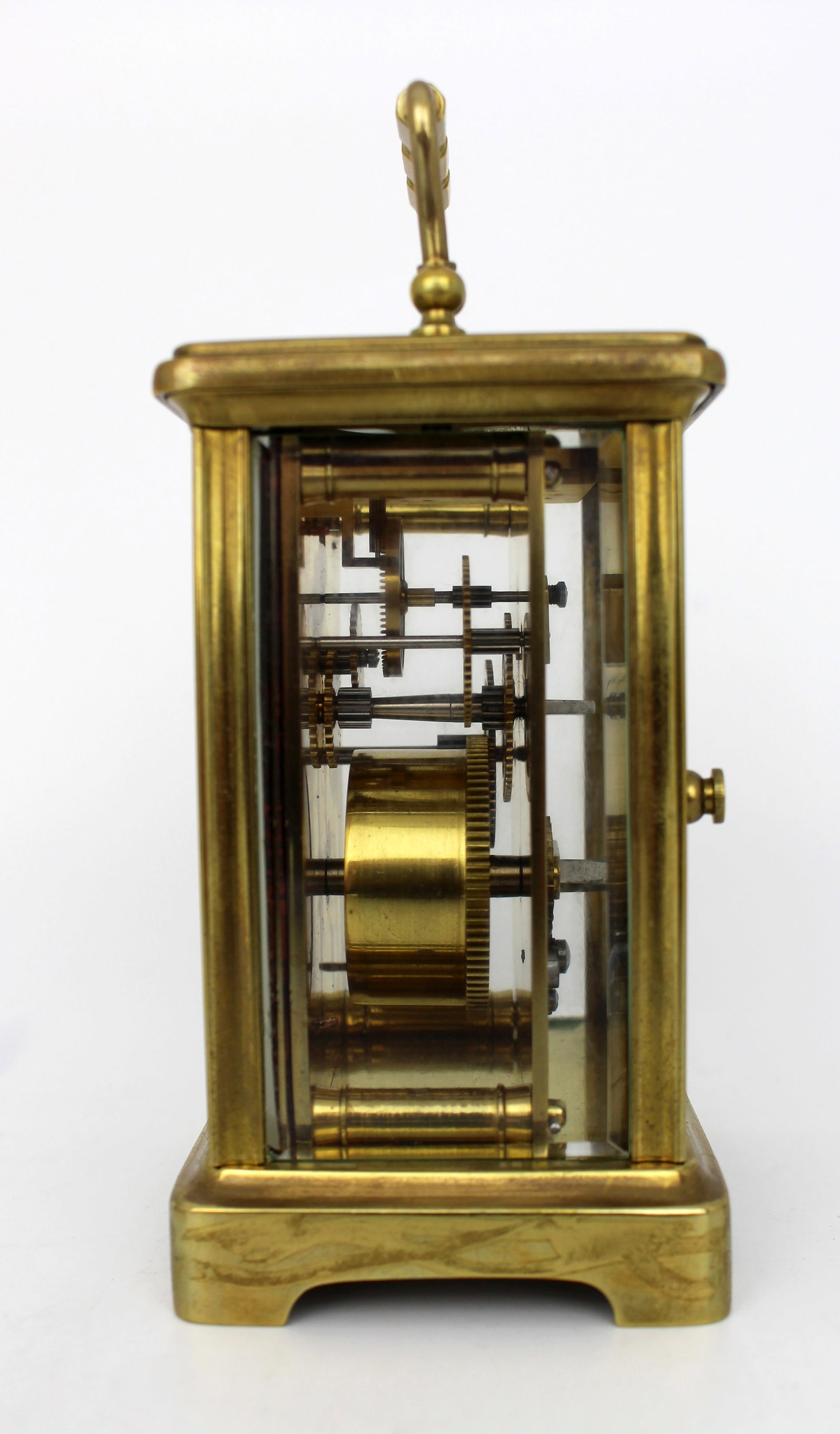 Antique Brass Carriage Clock with Travel Case, c.1910 – Swiss Movement - 7