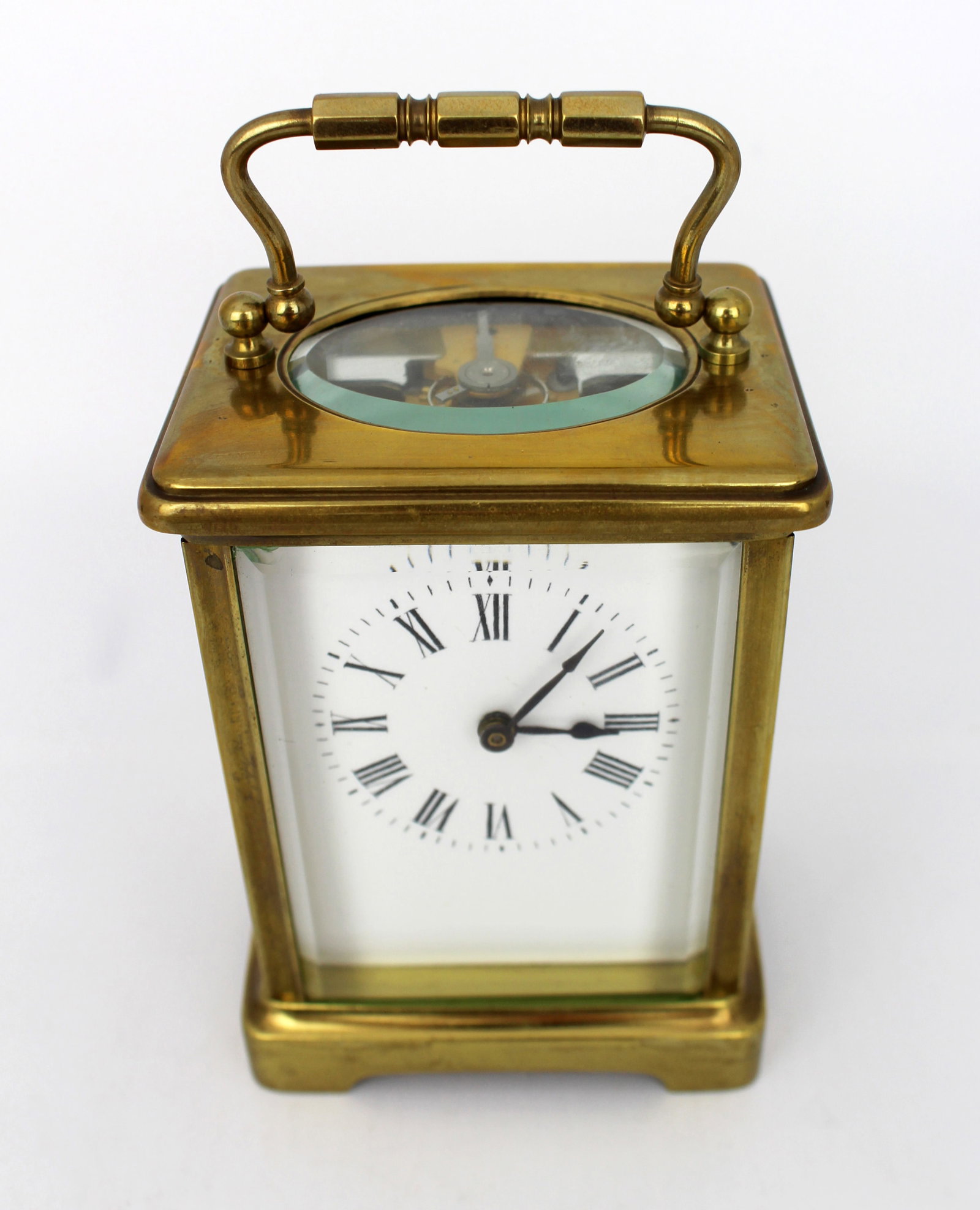 Antique Brass Carriage Clock with Travel Case, c.1910 – Swiss Movement - 8