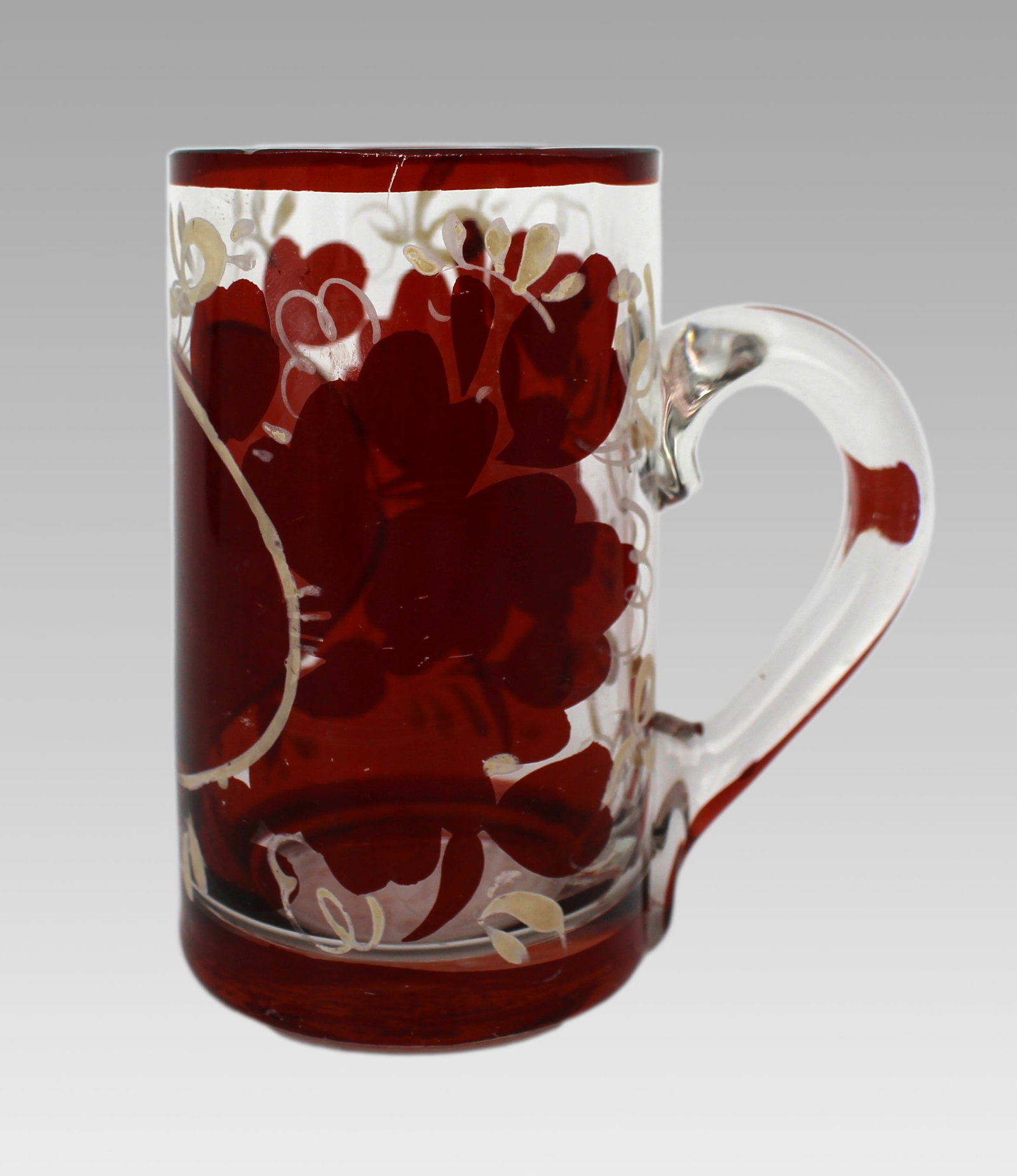 Antique Early 19th Century English Glass Tankard (1 of 4)