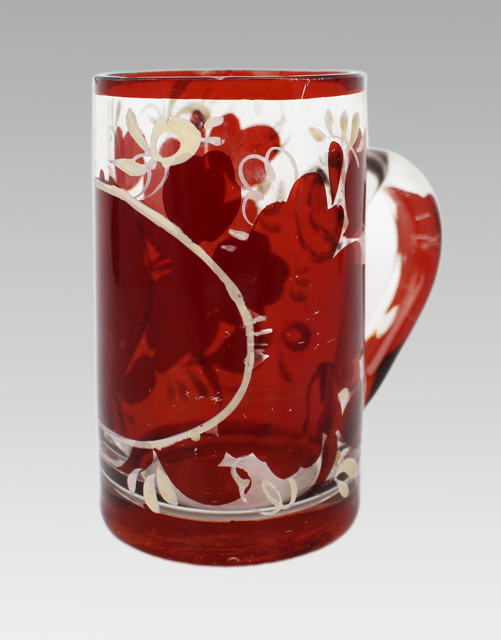 Antique Early 19th Century English Glass Tankard - 2