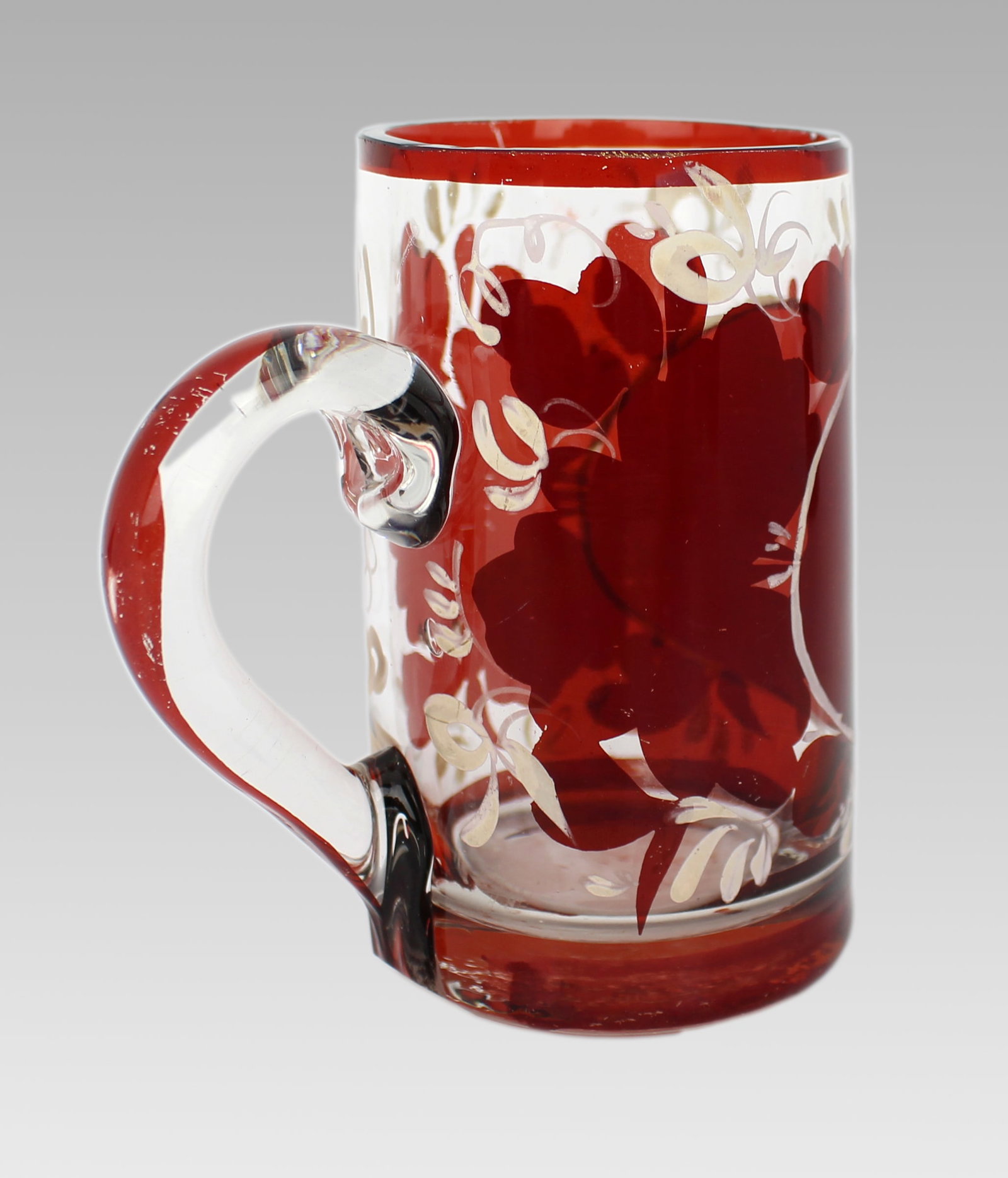 Antique Early 19th Century English Glass Tankard - 3