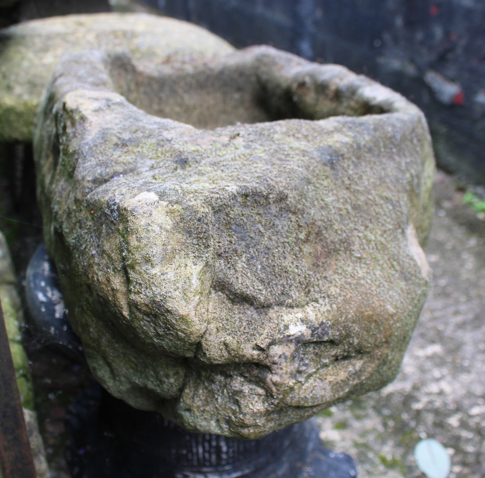 Antique Yorkstone Planter - 4