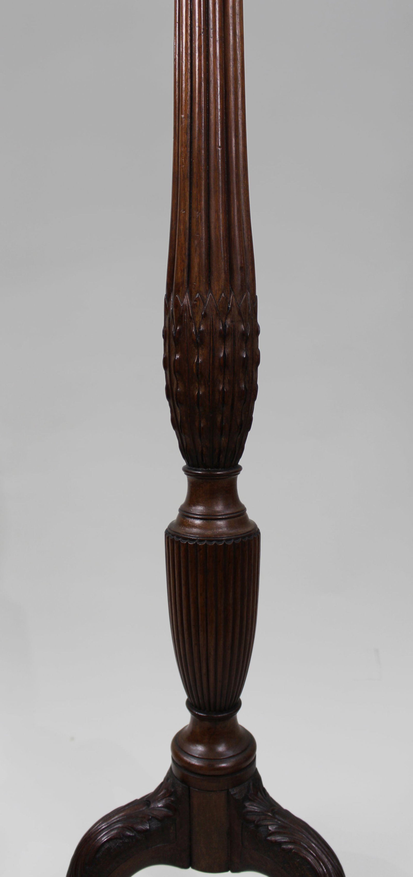 Antique Georgian Revival Mahogany Torchère Pedestal Stand, - 6